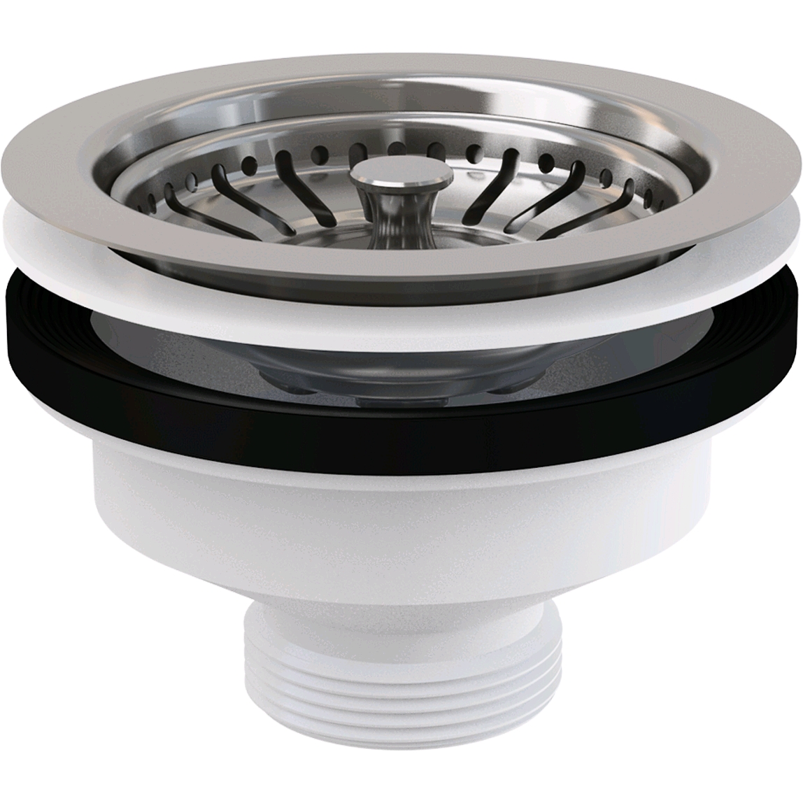 Водозлив сифона для мийки 6/4" з нержавіючою решіткою d115