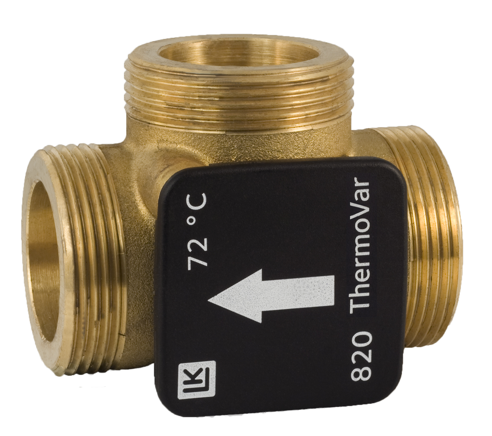 LK 820 Термостатичний клапан мех., корпус латунь ЗЗЗ 1 1/2"х 55C
