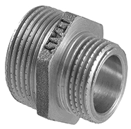 Ніпель редукційний з ЗР 1.1/2" x 1" (нікель)