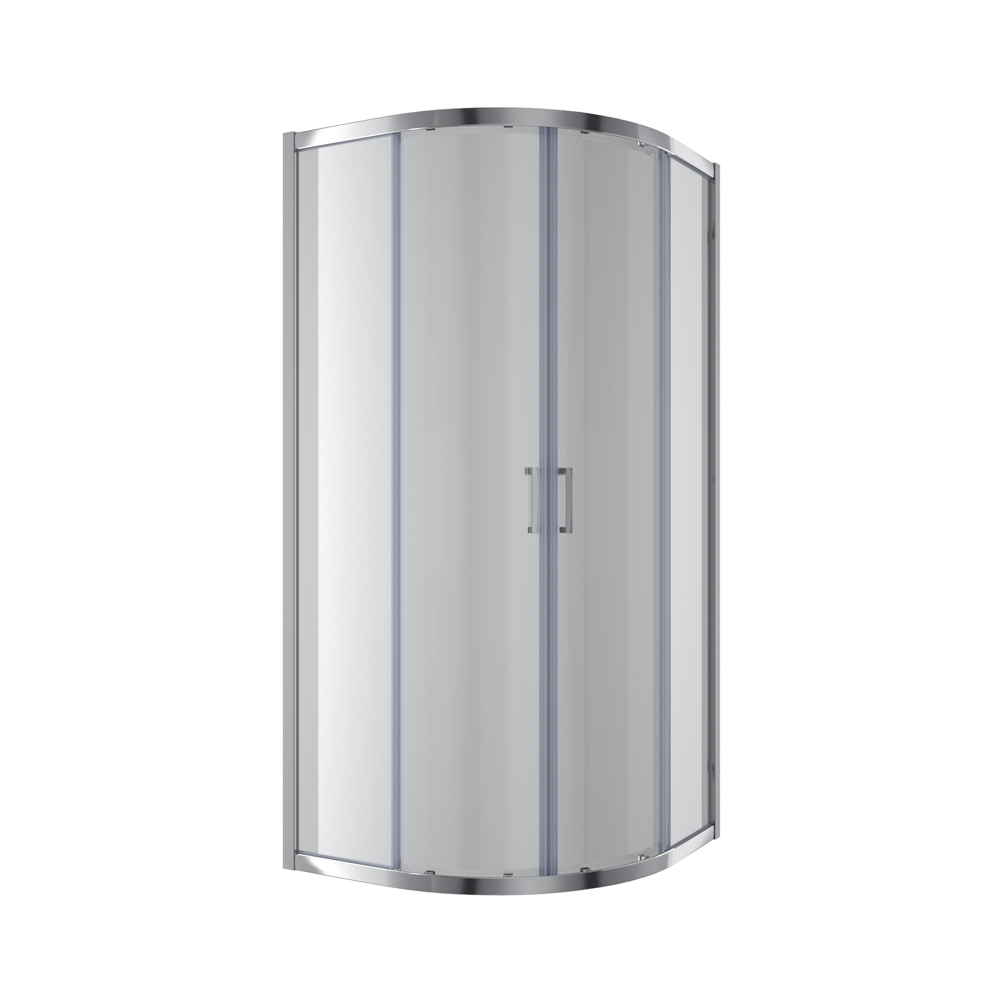 Душова кабіна розсувна, напівкругла Dakota 900*900*1850мм, chrome, cкло 5мм, clear