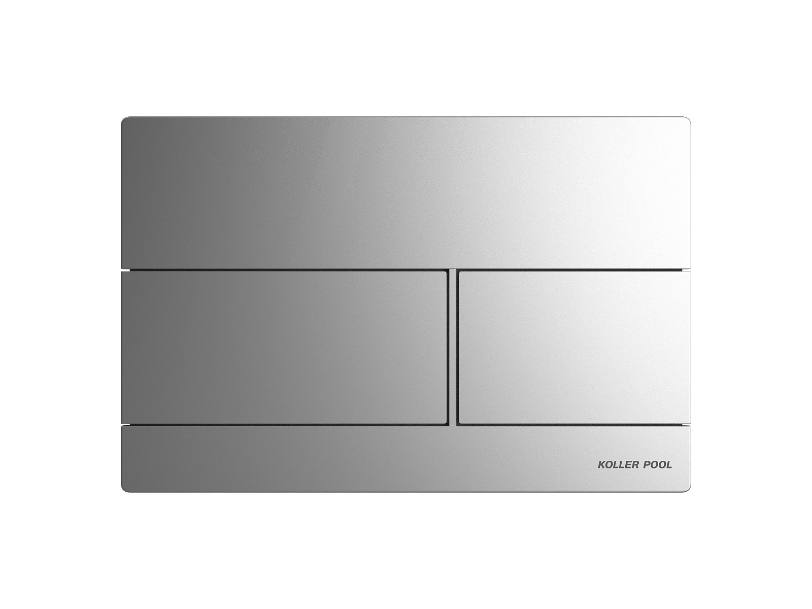 KVADRO M панель змиву polished aluminum