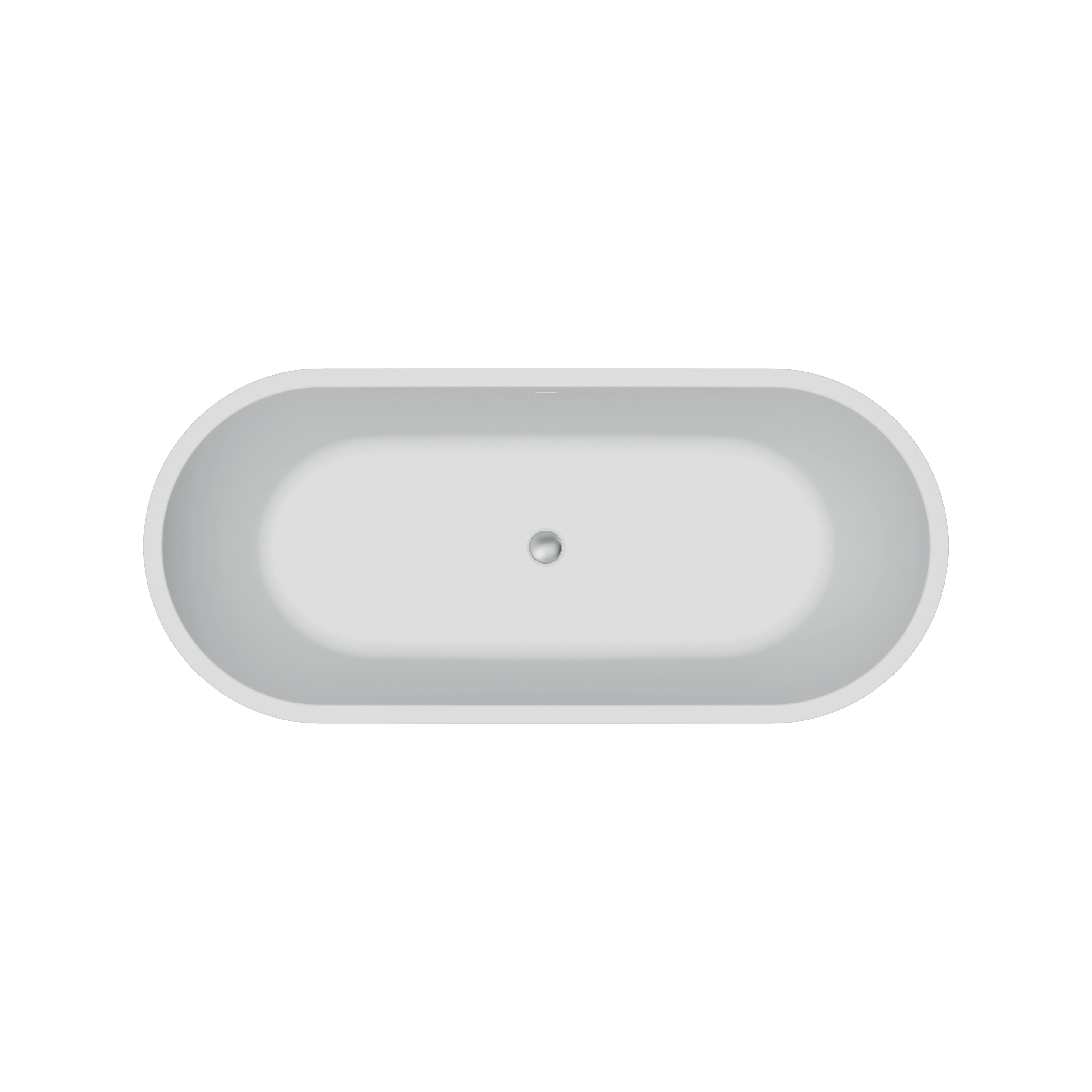 Ванна акрилова окремостояча суцільнолита AquaLuxe 1700x750 White з сифоном